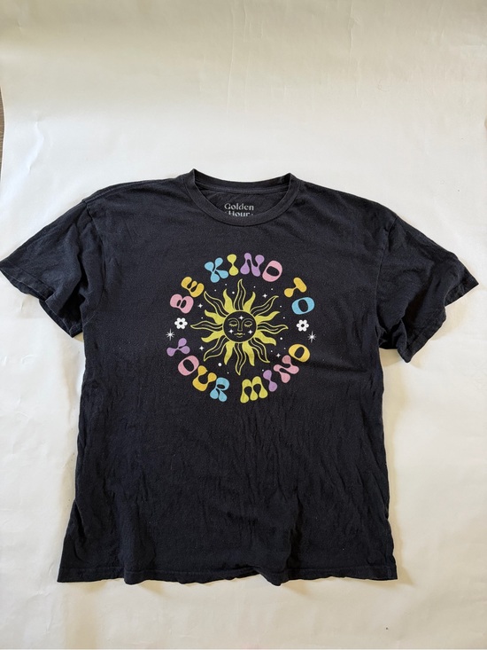 Tops - Women’s Black 'Be Kind To Your Mind' Graphic Tee